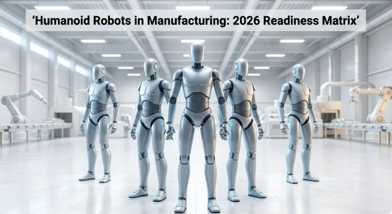 Humanoid Robots in Manufacturing 2026 | 4 Platforms, 1 Readiness Matrix, and the $80K Decision Every Plant Leader Faces