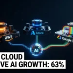 AWS vs Azure vs Google Cloud comparison showing AI platforms, market share growth, and cloud competition in 2026