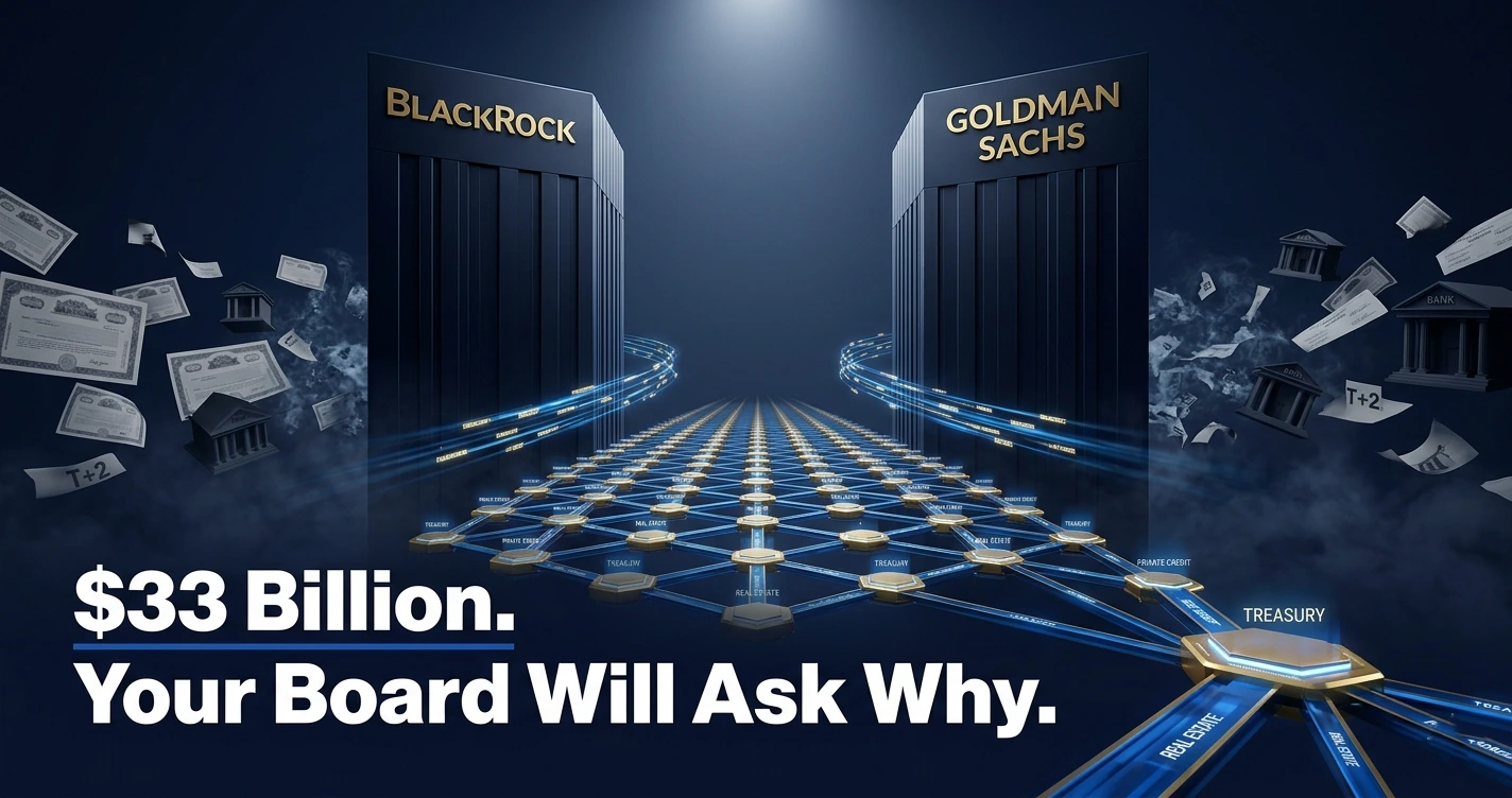 BlackRock BUIDL fund and Goldman Sachs GS DAP driving real world asset tokenization growth to $33 billion in 2026