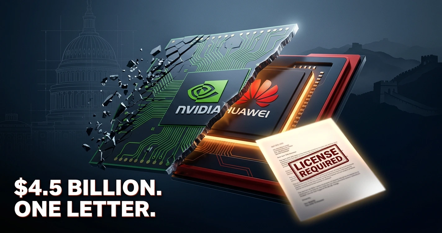 Nvidia H20 GPU chip blocked by US export controls as Huawei gains China AI market in 2026 chip war