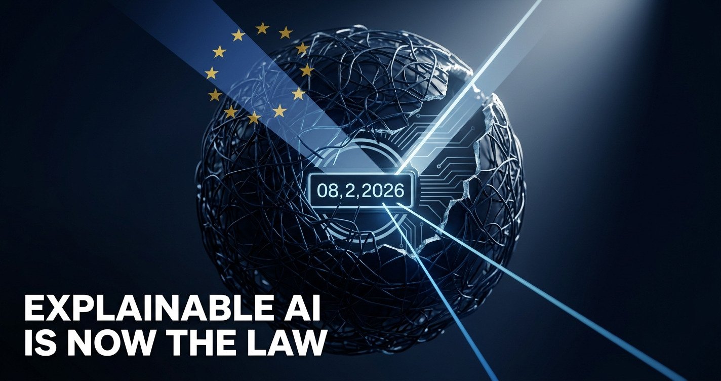 EU AI Act 2026 explainable AI compliance concept showing regulatory oversight of bank, insurance, and healthcare AI systems