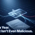 Chart showing $19.5 million average annual cost of insider threats in Ponemon's 2026 report, with 73% non-malicious incidents