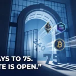 SEC building with XRP and Solana ETF icons illustrating 2026 crypto ETF regulation changes