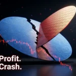 SK Hynix stock chart crashing beside CXMT's $488 billion IPO logo, illustrating China's 2026 memory chip shakeup