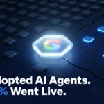 Google Gemini AI agent identity dashboard illustrating the 2026 enterprise agentic AI adoption and production gap