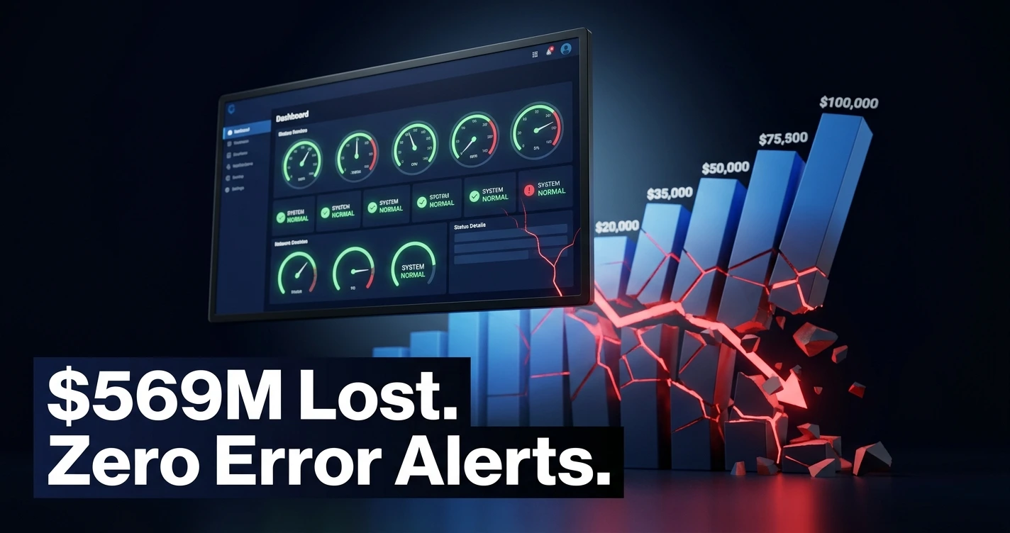 Illustration of AI model drift showing Zillow's algorithm failing silently with no error alerts triggered.